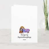 ハッピーマザーズデー！祈るバセットハウンド カード (裏面)