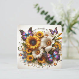 ハッピーマザーズデー 花と蝶 シーズンカード