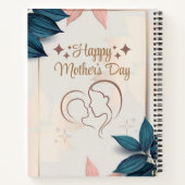 ハッピーマザーズデー 8.5" x 11" スパイラルノート ノートブック (裏面)