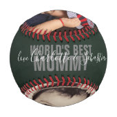 ハッピーマザーズパーソナライズされたデイ世界最高ののマミー 野球ボール (裏面)