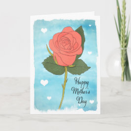 ハッピーマザーズ日ウォーター絵を描カラーピンクローズ シーズンカード