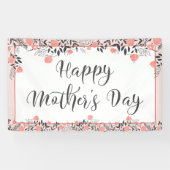 ハッピーマザーズ日バラ金ゴールド赤面フローラ 横断幕 (横)