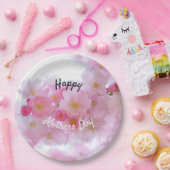 ハッピーマザーズ日ピンクさくらんぼツリー ペーパープレート (パーティー)