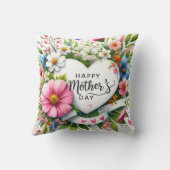 ハッピーマザーズ日フローラハート クッション (裏面)