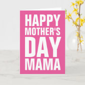 ハッピーマザーズ日ママ用挨拶状 カード (黄色い花)