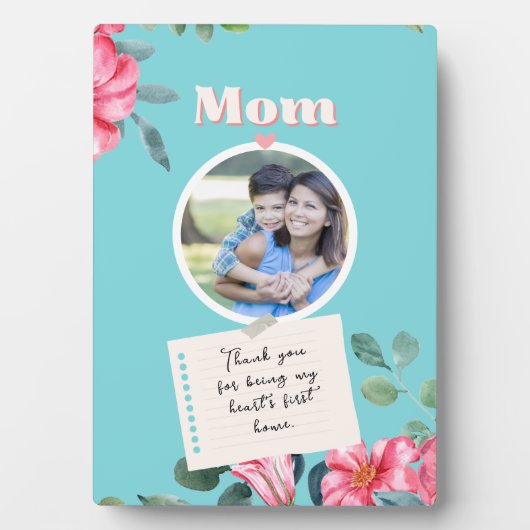 ハッピーマザーズ日ヴィンテージ息子がママを愛 フォトプラーク (正面)