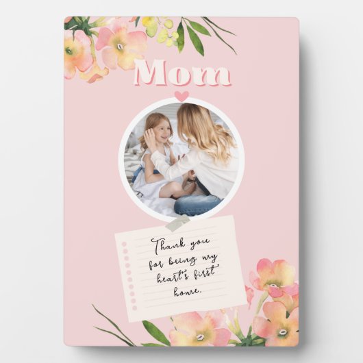 ハッピーマザーズ日ヴィンテージ愛ママ フォトプラーク (正面)