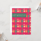 ハッピーマザーズ日ヴィンテージ花模様 カード (正面/裏面インサイチュ)