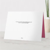 ハッピーマザーズ日春ピンクさくらんぼの花 カード (裏面)