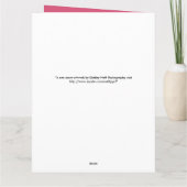 ハッピーマザーズ日春ピンクさくらんぼの花 カード (裏面)