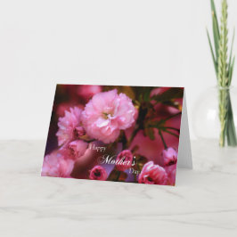ハッピーマザーズ日春ピンクさくらんぼの花 カード