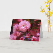 ハッピーマザーズ日春ピンクさくらんぼの花 カード (黄色い花)