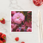 ハッピーマザーズ日春ピンクさくらんぼの花 スタンダードカクテルナプキン (インサイチュ)