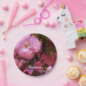 ハッピーマザーズ日春ピンクさくらんぼの花 ペーパープレート (パーティー)