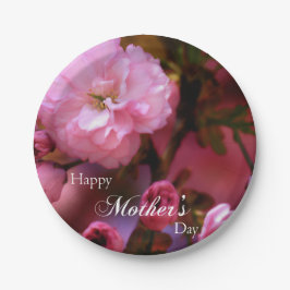 ハッピーマザーズ日春ピンクさくらんぼの花 ペーパープレート