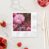 ハッピーマザーズ日春ピンクさくらんぼの花 縁ありカクテルナプキン (インサイチュ)