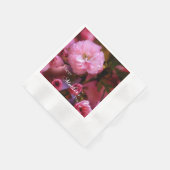 ハッピーマザーズ日春ピンクさくらんぼの花 縁ありカクテルナプキン (角)