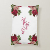 ハッピーマザーズ日素朴バラフローラ緑 アクセントクッション (裏面(縦))