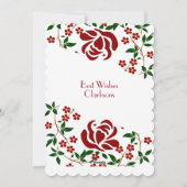 ハッピーマザーズ日赤いバラフローラグリーンリーホ シーズンカード (裏面)