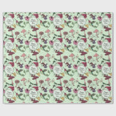 ハッピーマザーズ日魅惑春ガーデングリーン ラッピングペーパー (フラット)