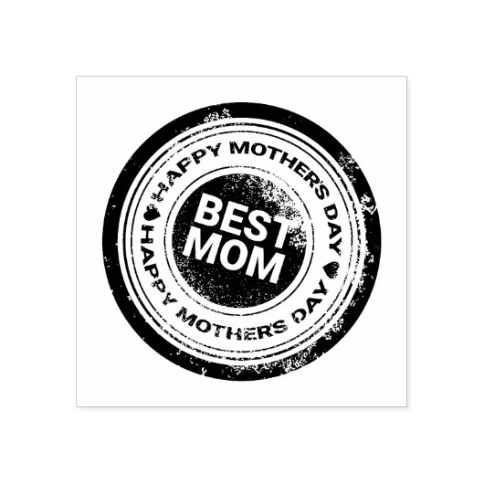 ハッピーマザーズ最高のデイママ |休日 ラバースタンプ (インプリント)