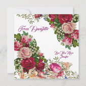 ハッピーマザーズ素朴デイバラフローラ緑の葉 シーズンカード (裏面)