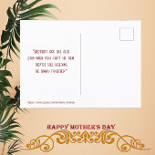 ハッピーマザーズ素朴デイバラフローラ緑の葉 シーズンポストカード