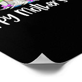 ハッピーマザーズ・デイかわいい格言フローラfor Mom ポスター (角)