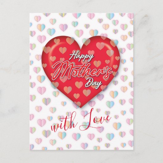 ハッピーマザーズ・デイデザイン ポストカード (正面)