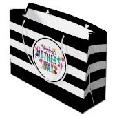 ハッピーマザーズ・デイフローラ&タイポグラフィ ラージペーパーバッグ (裏面アングル)