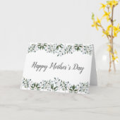 ハッピーマザーズ・デイユーカリプトゥス・グリーンリーフローラ カード (黄色い花)