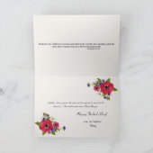 ハッピーマザーズ·デイレッド·ポピーの花 カード (内部)