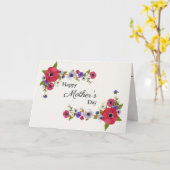 ハッピーマザーズ·デイレッド·ポピーの花 カード (黄色い花)