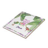 ハッピーマザーズ・デイ装飾鳥 タイル (側面)