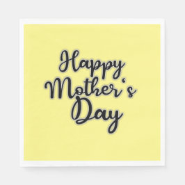ハッピーマザーズ・デイ・イエローナプキン スタンダードランチョンナプキン