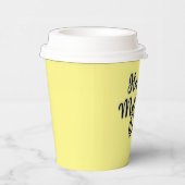 ハッピーマザーズ・デイ・イエロー 紙コップ (右)