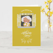 ハッピーマザーズ・デイ カード (黄色い花)