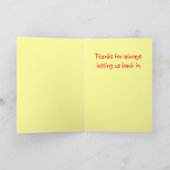 ハッピーマザーズ・デイ！ カード (内部)