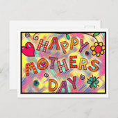 ハッピーマザーズ・デイ！カード ポストカード (正面/裏面)