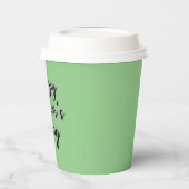 ハッピーマザーズ・デイ・グリーン 紙コップ (左)