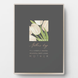 ハッピーマザーズ・デイ（チューリップ付） フォトプラーク