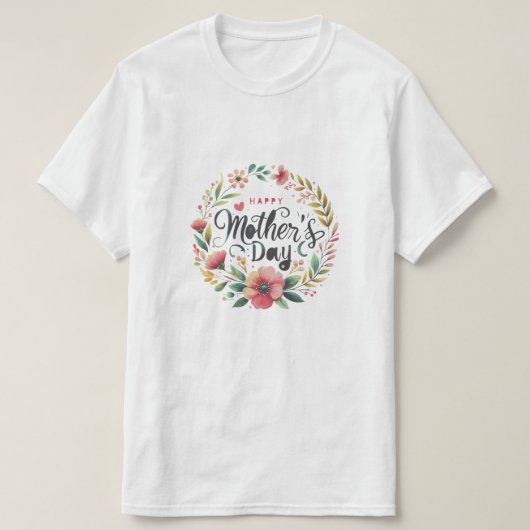 ハッピーマザーズ・デイ・デザイン Tシャツ (デザイン正面)