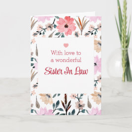 ハッピーマザーズ・デイ・トゥ・シスター・イン・ロー カード