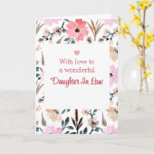 ハッピーマザーズ・デイ・トゥ・ドーターイン・ロー・ウォーター・カラー カード (黄色い花)