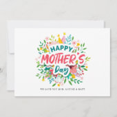 ハッピーマザーズ・デイ・ブライトボタニカルカスタムフローラ カード (正面)