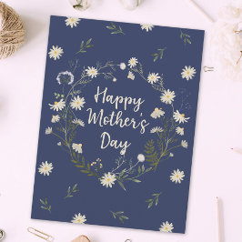 ハッピーマザーズ・デイ・ホワイトフラワー シーズンポストカード