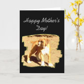 ハッピーマザーズ・デイ・ボクサー・グリーティング・カード カード (黄色い花)