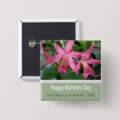 ハッピーマザーズ·デイ·ボタン 缶バッジ (正面&裏面)