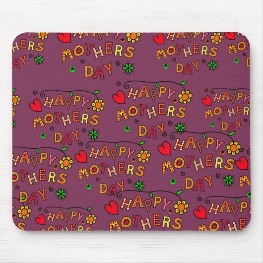 ハッピーマザーズ・デイ マウスパッド (正面)