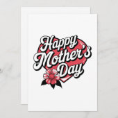 ハッピーマザーズ・デイ 招待状 (正面/裏面)